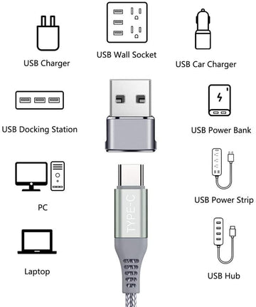 USB C - USB アダプター (2 個パック)、SKONYON USB-C メス - USB オス、USB タイプ C - USB OTG アダプター、iPhone 11 12 Pro Max、Samsung Galaxy Note 10 S20 Plus 20 S20+ 20+ Ultra 対応